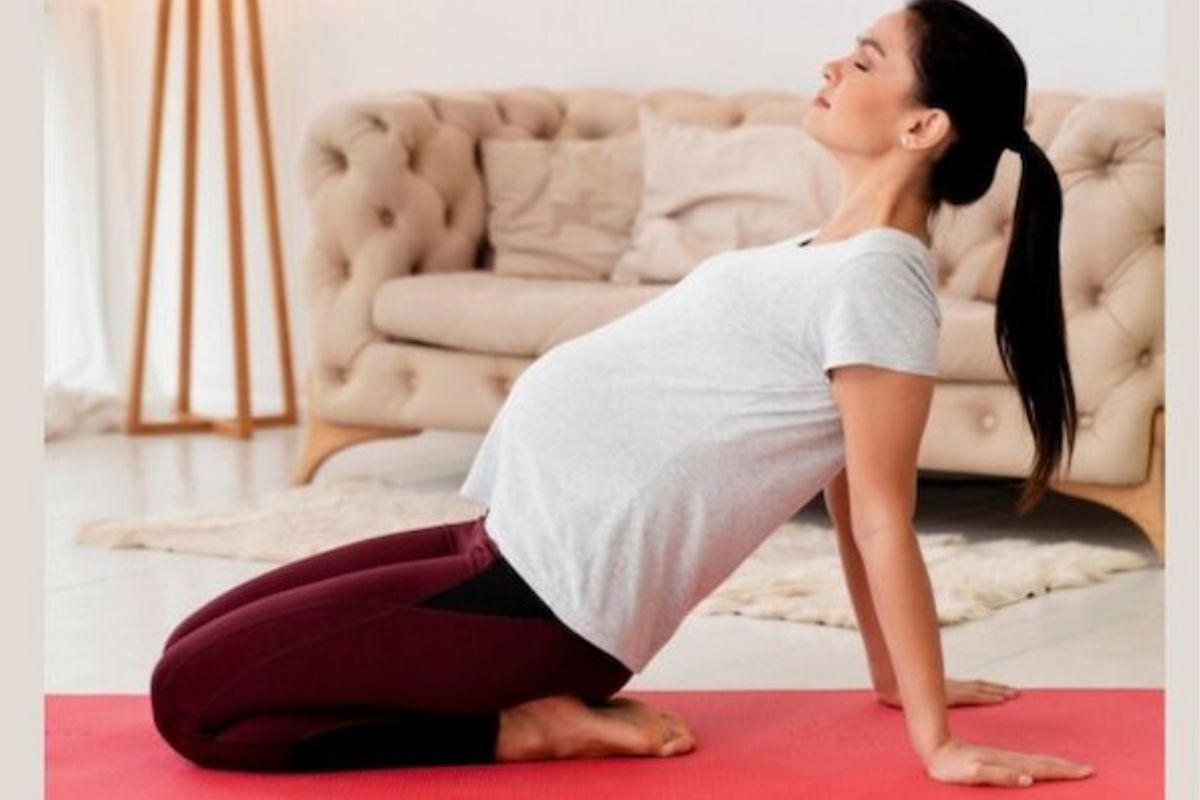 Yoga bầu giúp kết nối giữa mẹ và thai nhi.